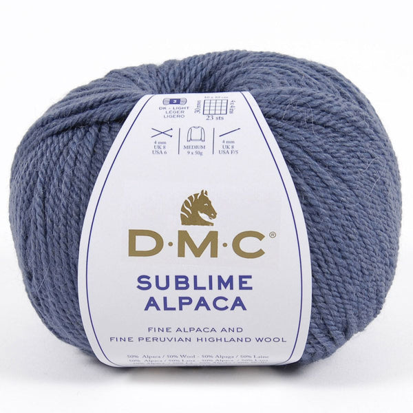 DMC - Sublime Alpaca - couleur 716 Bleu gris (prix pour 1 pelote)