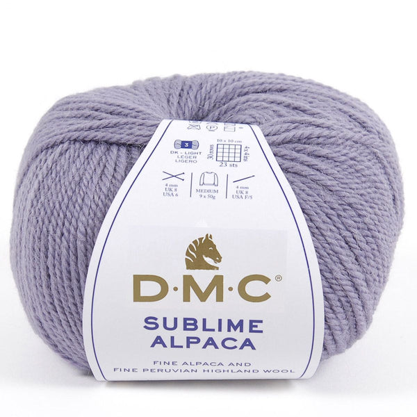 DMC - Sublime Alpaca - couleur 136 Parme (prix pour 1 pelote)