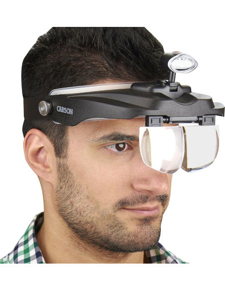 Lampe loupe serre-tête de la marque Carson optical (prix pour la lampe)