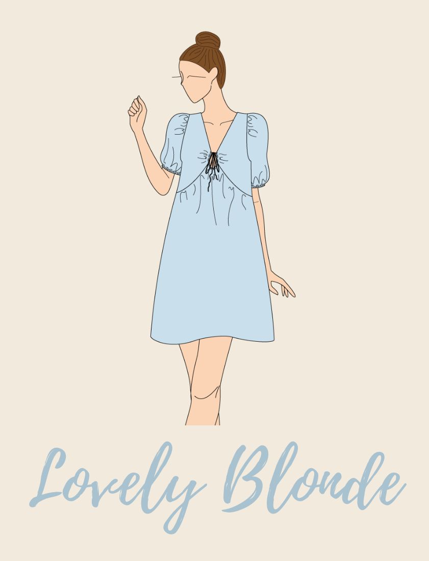 PDF - Patron digital du top et robe Lovely Blonde de Mimoï du 32 au 50 ...