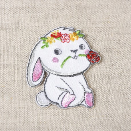Patch thermocollant lapin blanc - (prix à la pièce)