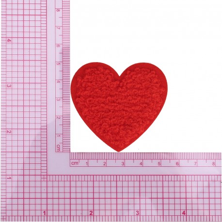 Patch thermocollant coeur à bouclette (prix à la pièce)