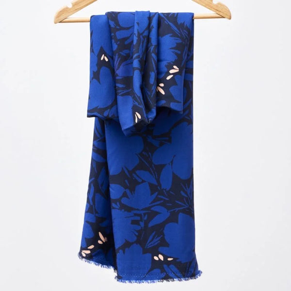 Coupon de 1,1m de Crêpe de viscose "Leia Cobalt blue" Eco-Vero de Mind the Maker