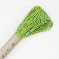 Fil sashiko de marque Olympus -vert prairie 6  - 20m (prix à la pièce)
