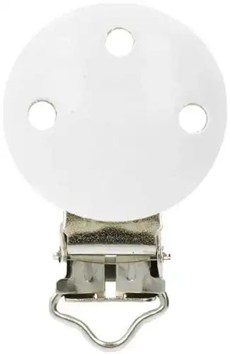Attache tétine en bois - Opry - blanc (prix à la pièce)