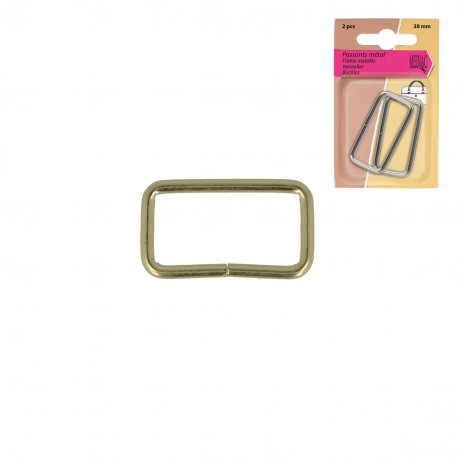Passant métal - doré - 32mm (prix set de 2 passants)
