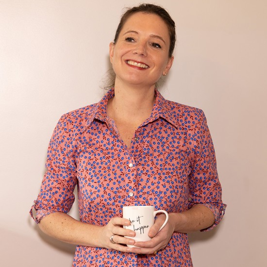 Patron pochette de la robe/chemisier Anggun de Coralie Bijasson du 34 au 48 (fr/angl)