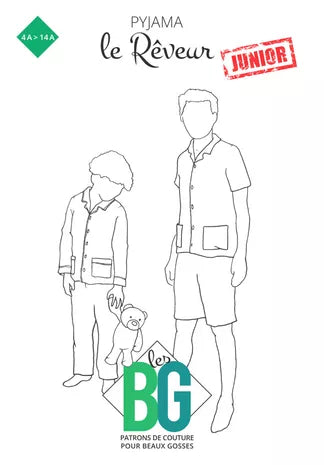 Patron pyjama pour junior "Le rêveur junior" des patrons les BG