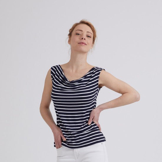 PDF - Patron digital du tee-shirt encolure bénitier Emno de Coralie Bijasson du S au 3XL (fr/angl)