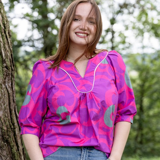 Patron pochette de la blouse et robe Evora de Coralie Bijasson du 34 au 56 (fr/angl)