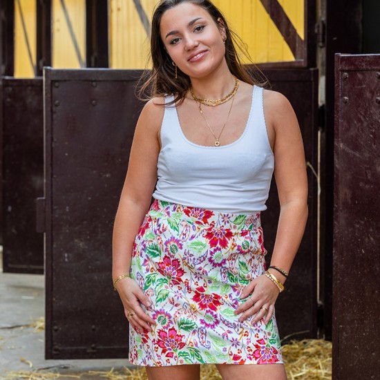 Patron pochette de la jupe Sandrine de Coralie Bijasson du 34 à 46 (fr/angl)