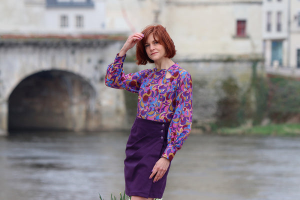 PDF - Patron digital de la blouse et robe Marla de Sewing Soon du 34 au 50 (Fr)