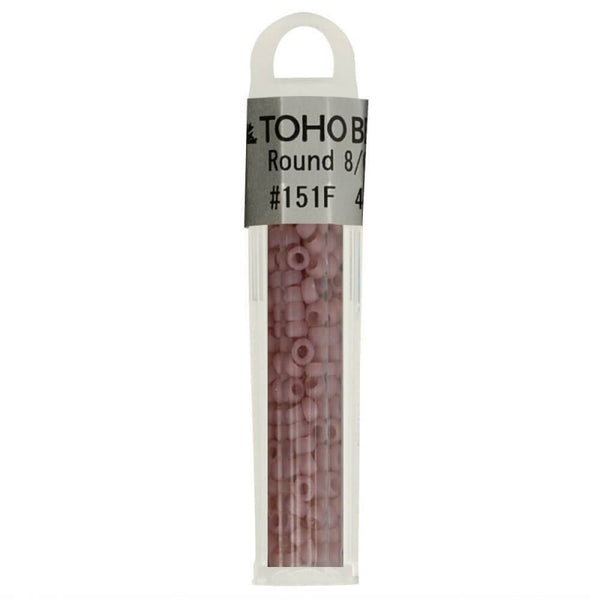 Perles de verre de marque japonaise Toho couleur B151F lilas translucide (prix pour le tube de 4g)