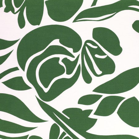 Popeline 100% coton "I love Hawaï vert" (prix pour 10cm)
