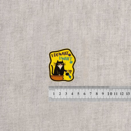 Patch thermocollant "I do what I want"  - (prix à la pièce)