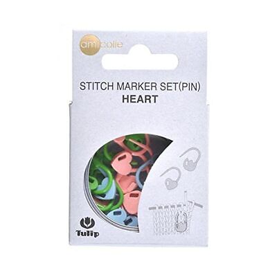 Set de marqueurs de mailles en forme de coeur de marque Tulip (prix pour le set)