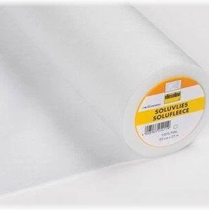 Soluvlies - solufleece - 90 cm - Blanc - stabilisateur broderie et patchwork (prix au mètre)
