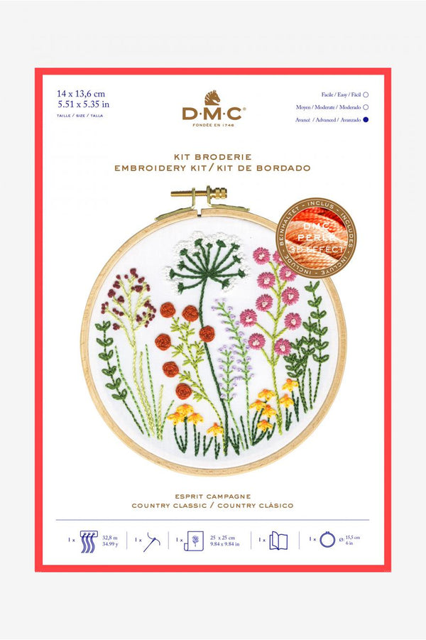 Kit à broder - "esprit campagne" de marque DMC  - kit complet  (prix pour le kit)