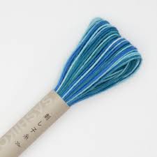 Fil sashiko de marque Olympus - Dégradé de bleu n°72 - 20m (prix à la pièce)