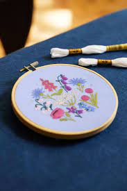 Kit broderie classique - Jardin anglais (prix pour l'ensemble)