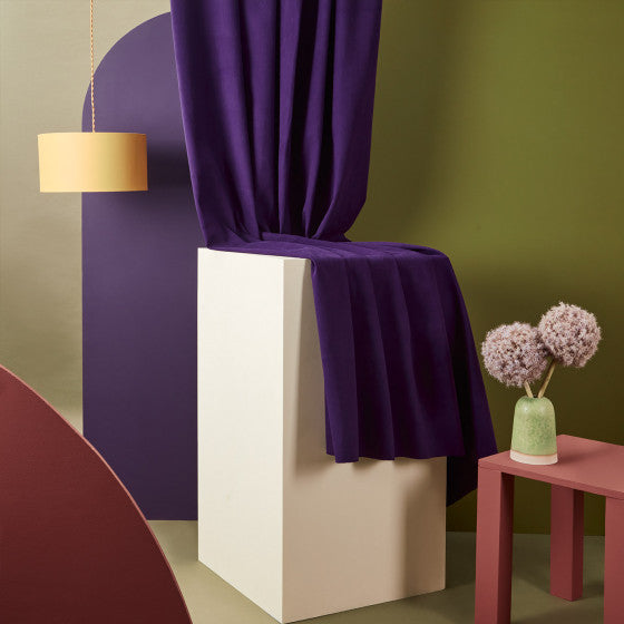 Gabardine Atelier Brunette - Majestic purple (prix pour 10cm)