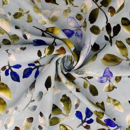 Viscose  feuillages - tons doux (Prix pour 10cm)