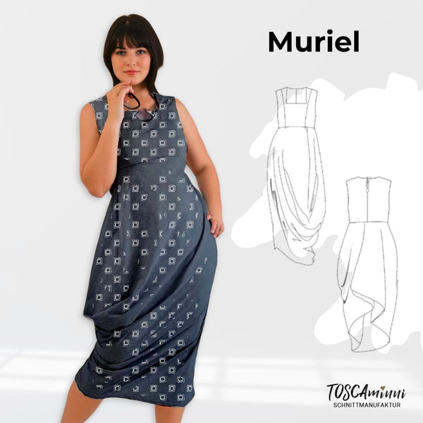 PDF - Patron digital de la robe Muriel de TOSCAminni du 34 au 54 (fr)