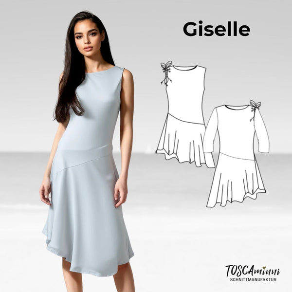 PDF - Patron digital de la robe Giselle de TOSCAminni du 34 au 54 (fr)