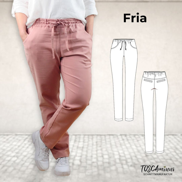 PDF - Patron digital du pantalon Fria de TOSCAminni du 34 au 54 (fr)