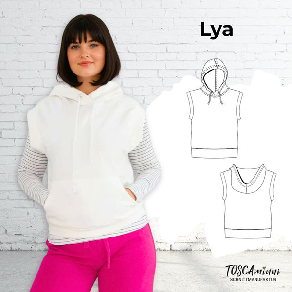 PDF - Patron digital du sweat Lya de TOSCAminni du 34 au 54 (fr)
