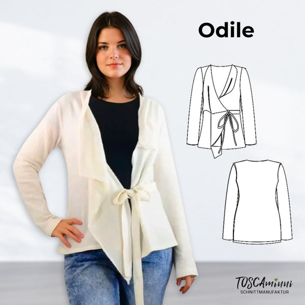 PDF - Patron digital de la veste / gilet Odile de TOSCAminni du 34 au 54 (fr)