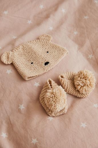 Kit tricot - Bonnet et chaussons pour bébé (prix pour le kit)