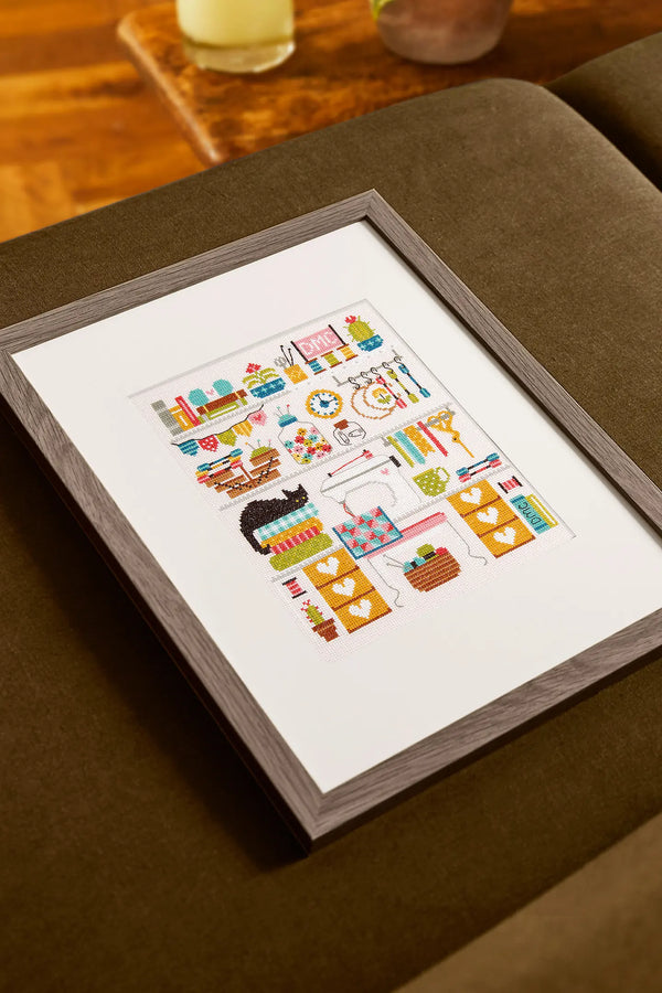 Kit à broder point de croix - Mon atelier créatif - marque DMC (prix pour le kit)