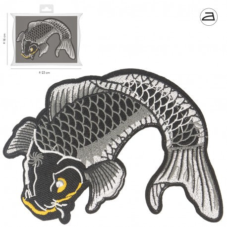 Patch thermocollant koï / carpe japonaise  - 19,5X14cm
