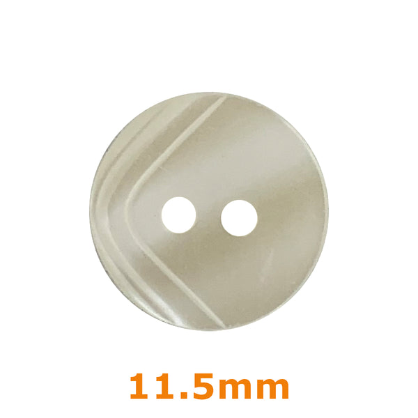 Boutons blancs 11,5mm - imitation nacre (prix à la pièce)
