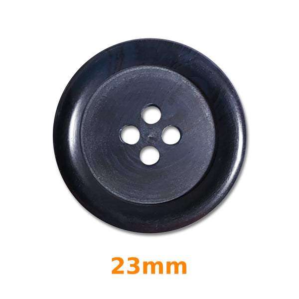 Boutons 4 trous bleu marine 23mm (prix à la pièce)