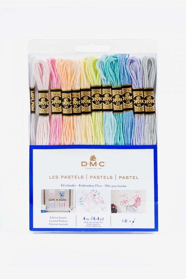 Kit broderie - couleurs pastels (prix pour le set)