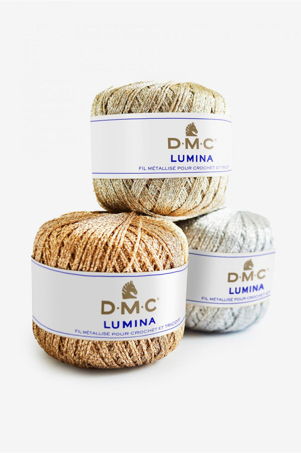 Fils métallisés lumina de marque DMC - 5 coloris (prix à la pelote)