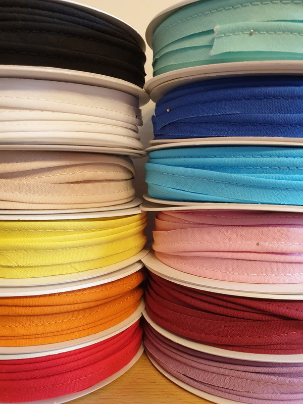 Passepoil 100% coton - Plusieurs coloris (prix au mètre)