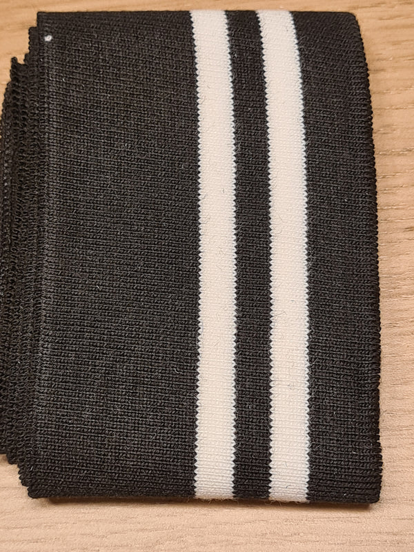 Bord cote rayé noir et blanc ( prix à la pièce 80cm X 6cm)