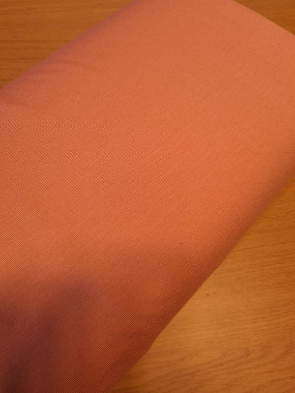 Jersey de viscose - rose doux uni certifié Oeko-tex (prix pour 10cm)