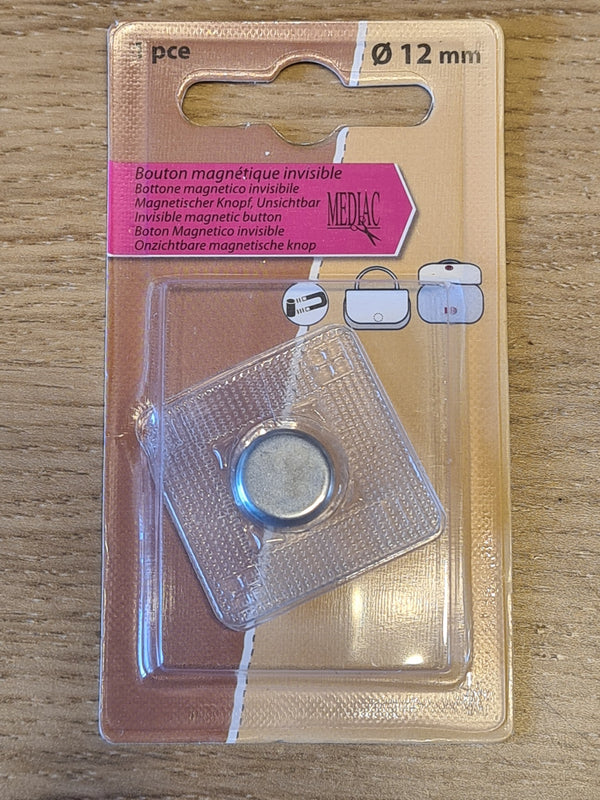 Aimants / boutons magnétiques invisibles - 12mm ou 20mm (prix par blister de 2 pièces d'aimant)