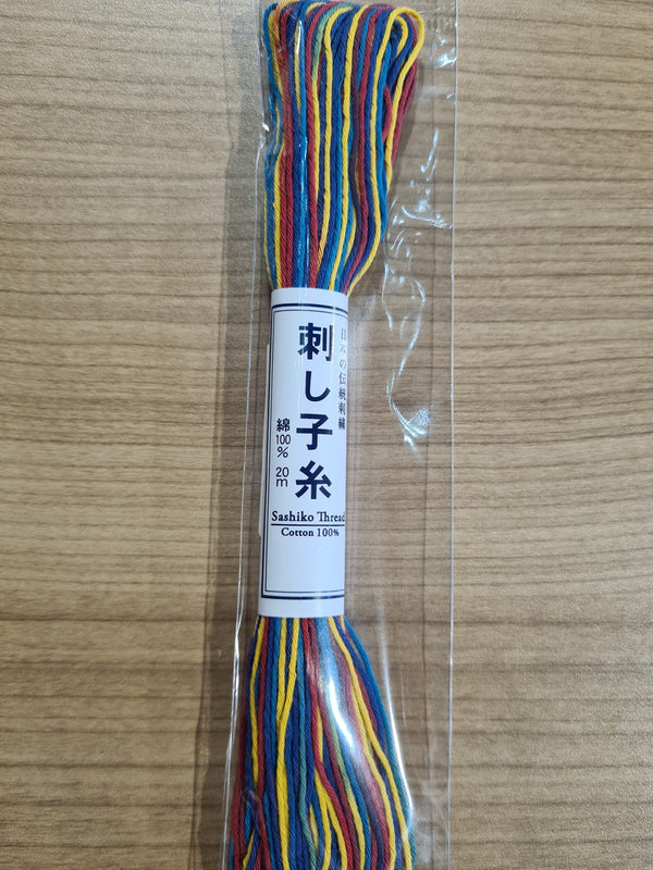 Fil sashiko de marque Olympus - multicolore - 20m (prix à la pièce)