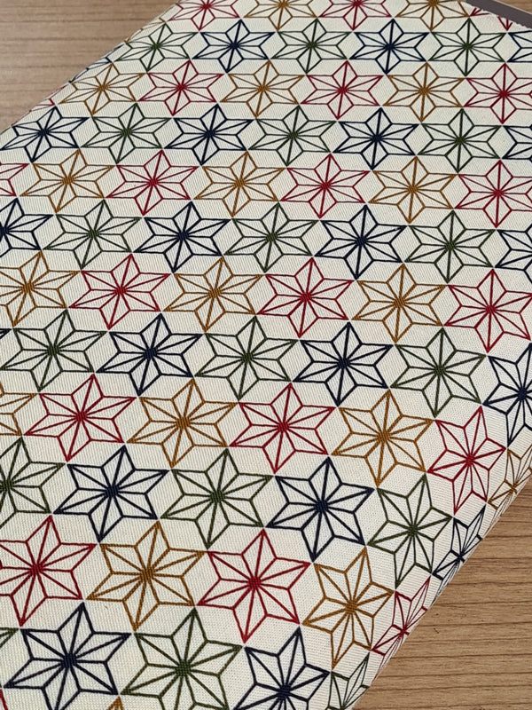 Tissu Asanoha variés tons multicolores (prix pour 10cm)