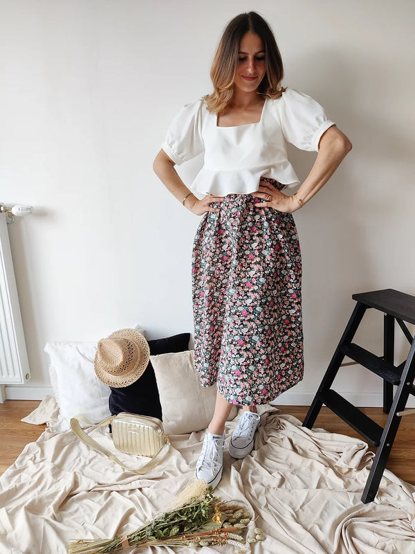 Patron de jupe Sara de l'Atelier des premières - taille 34 à 50