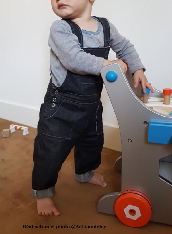 Salopette bébé mixte Boston de Ikatee - taille 6 mois à 24 mois (fr et angl)