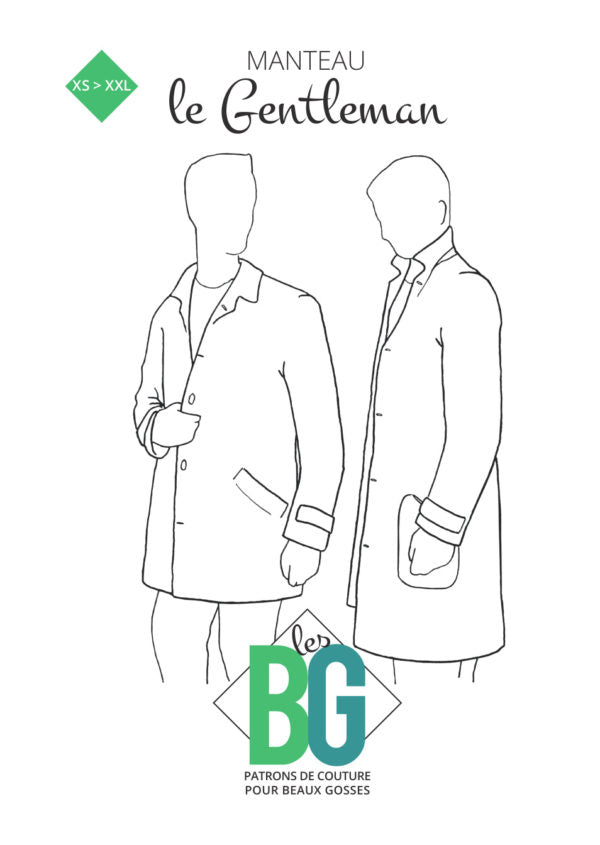 Patron manteau pour homme "Le gentleman" des patrons les BG