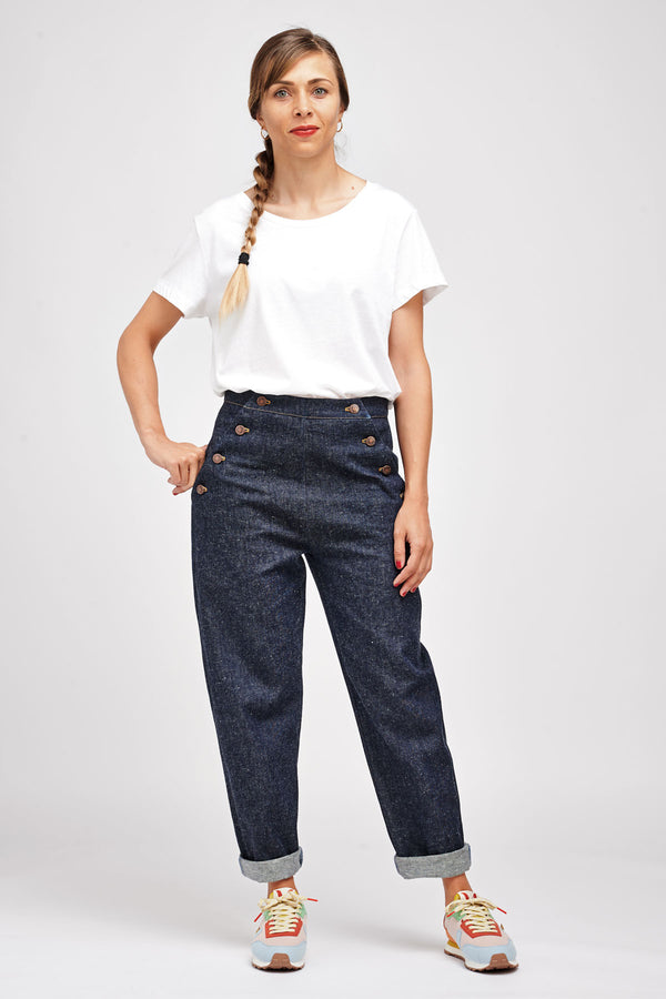 Patron du pantalon à pont Nout de Iam patterns