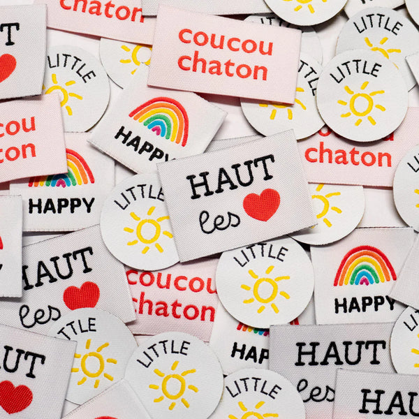 Lot de 4 étiquettes Colorfull de Ikatee (prix pour le sachet de 4)