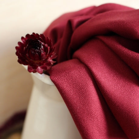 Coupon de 50cm de Crêpe de viscose Atelier Brunette - Amarante